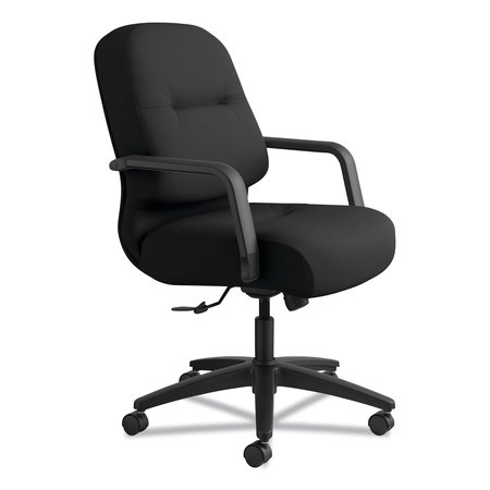 Hon Pillow-Soft 2090 Managerial Mid-Back Swivel/Tilt Chair, Black Fabric H2092.H.CU10.T